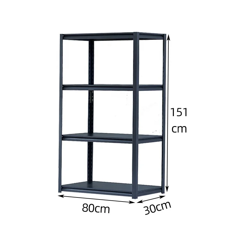 L80xW30xH151cm 4 layer Storage Rack Heavy Duty Adjustable Garage Shelf Steel Shelving Unit