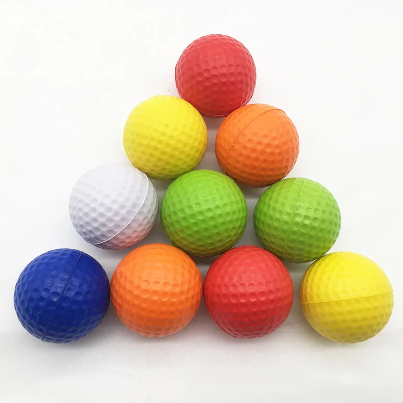Practice Foam Golf Ball Limited Flight Golf Practice Ball Dent Resistant Dimpled Soft Training Ball for Indoor Outdoor Backyard