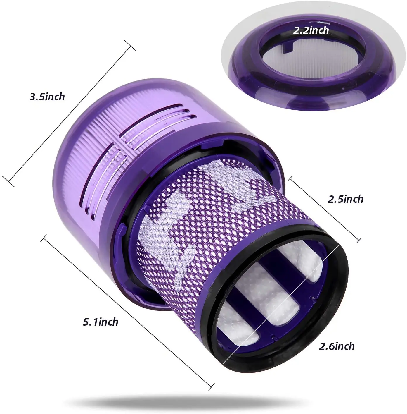 for Dysons V7 V8 V10 V11 Cordless Cleaner Vacuum Replacement Spare Parts Washable Hepa Filter