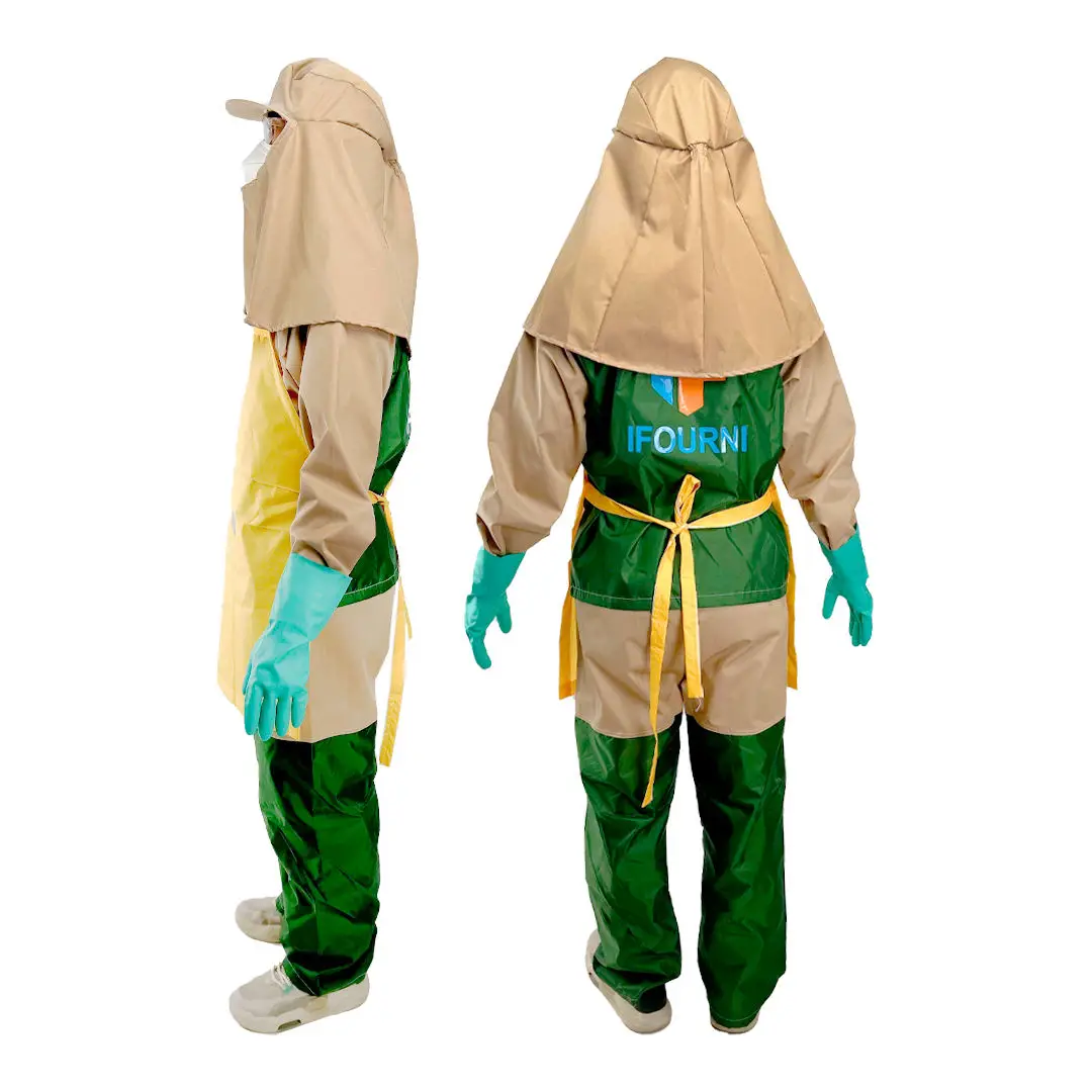 Fully Closed Oem Style Car Spray Paint Coveralls with Face Mask gloves glasses Work Clothes Preservative Spray Clothing Supplier