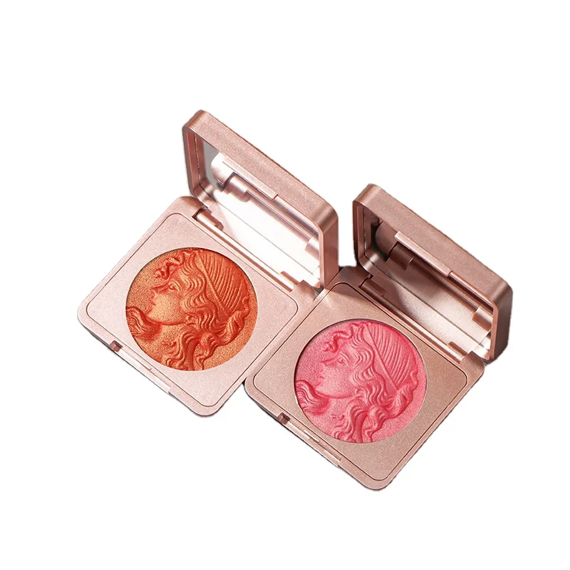 
Private Label 3D Embossed Blusher Shimmer Highlight Blusher Face Makeup Face Cosmetics 