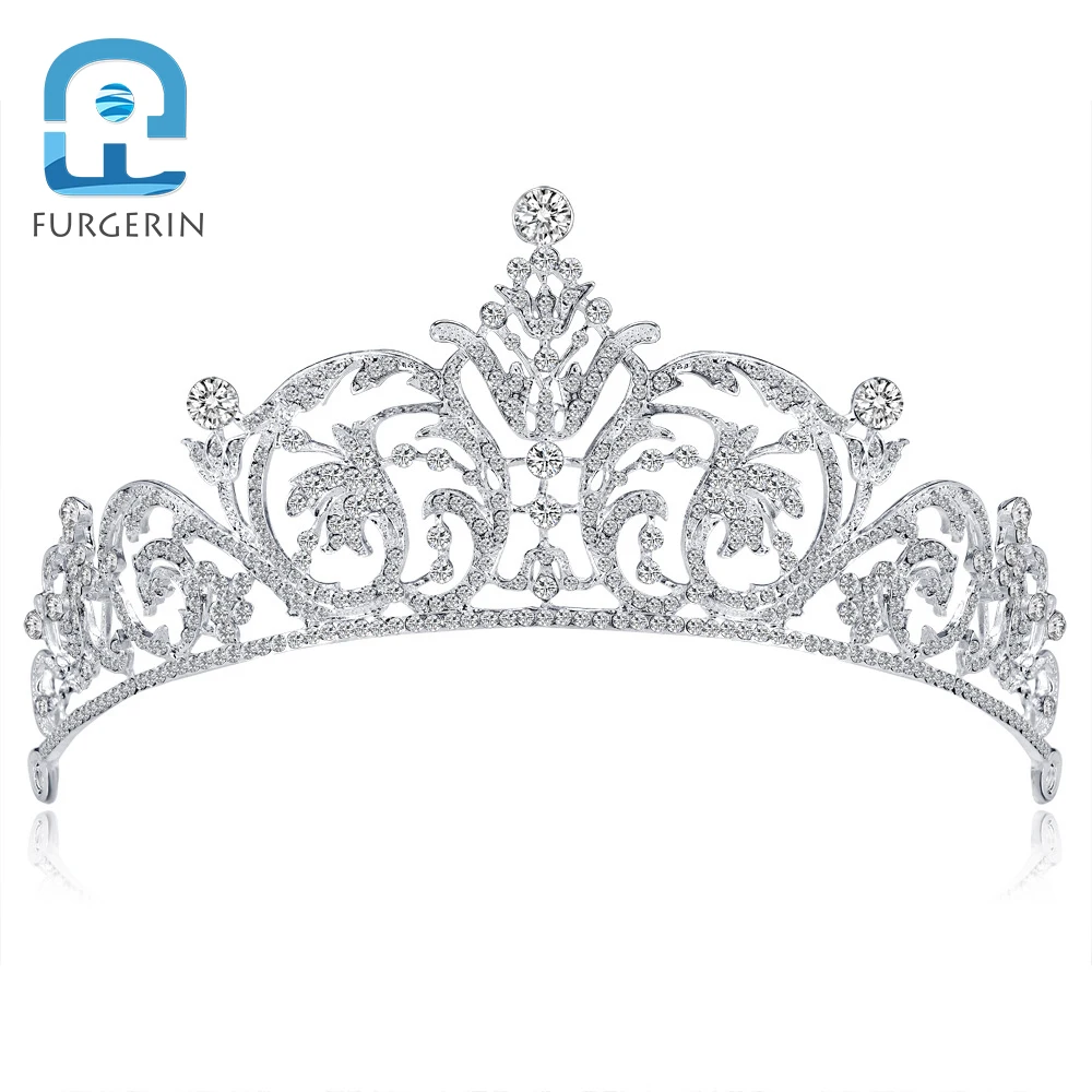 Big brand high-grade bride headdress crown fashion temperament diamond inlaid studio wedding dress accessories spot wholesale