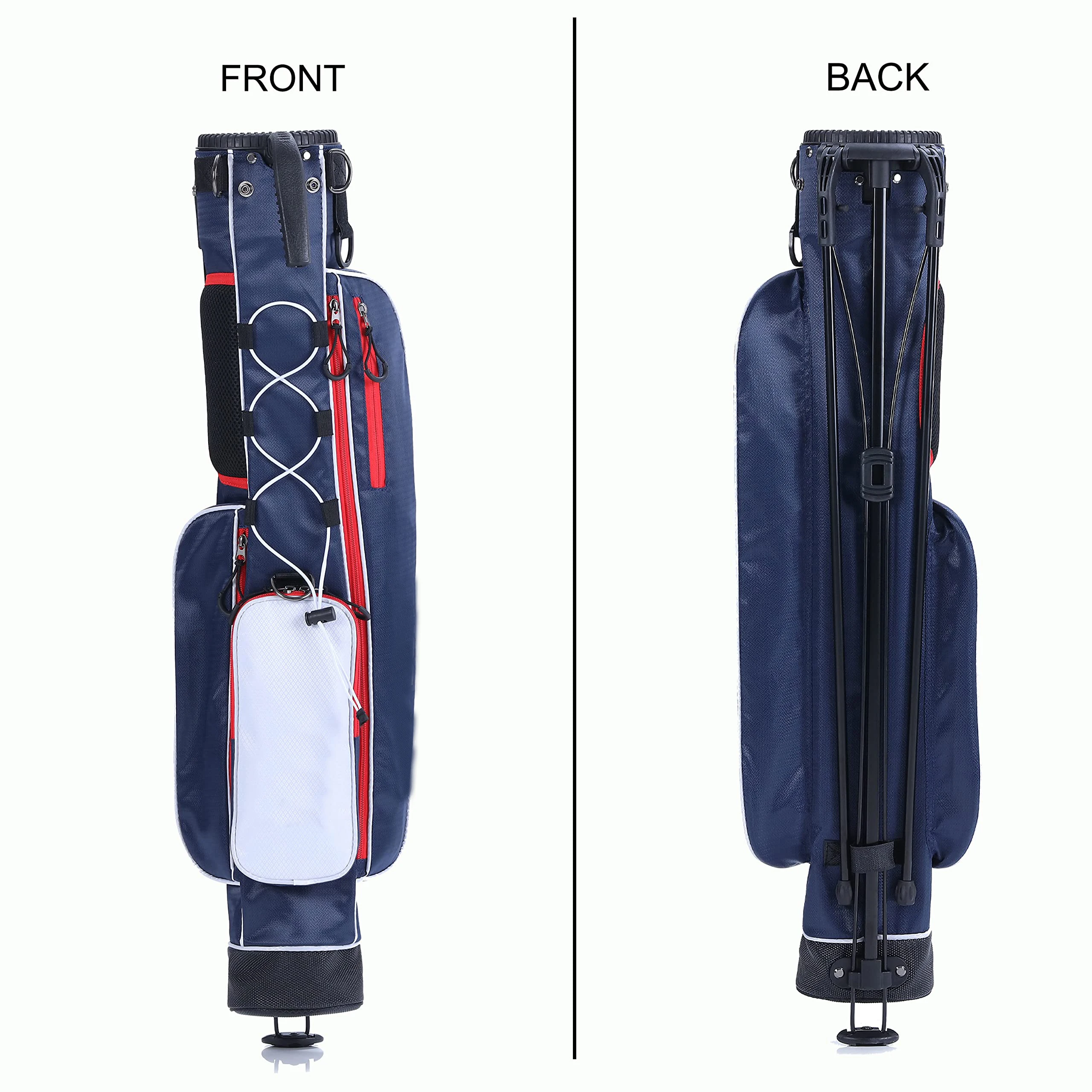 Wholesale Golf Travel Bag Durable Golf Bag with 2 Wheels Protect Your Equipment Lightweight Golf Stand Bag with Strap and Cover 4