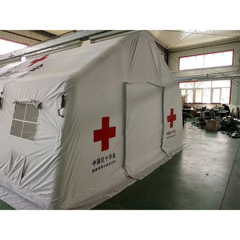 Aosener 42 Sqm inflatable tent 6 windows quick set up tent medical inflatable tent from China