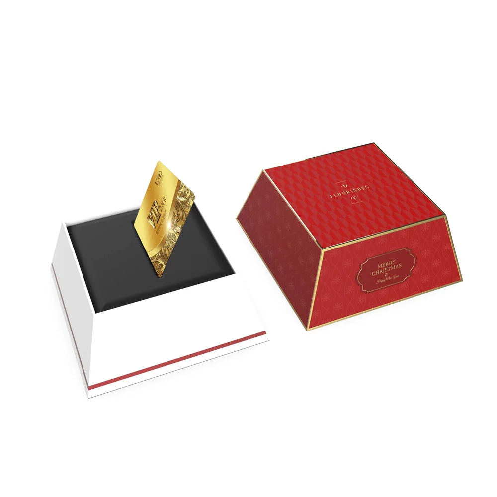 Custom Logo Paper Shopping Smart Card Credit Chip Card Souvenir Box Oem Football Club Soccer Star Merch Gift Card Packaging Box