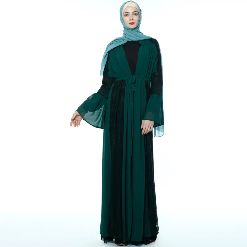 malaysia dubai turkey satin muslim dress for women abaya gulf collar pray islam clothing