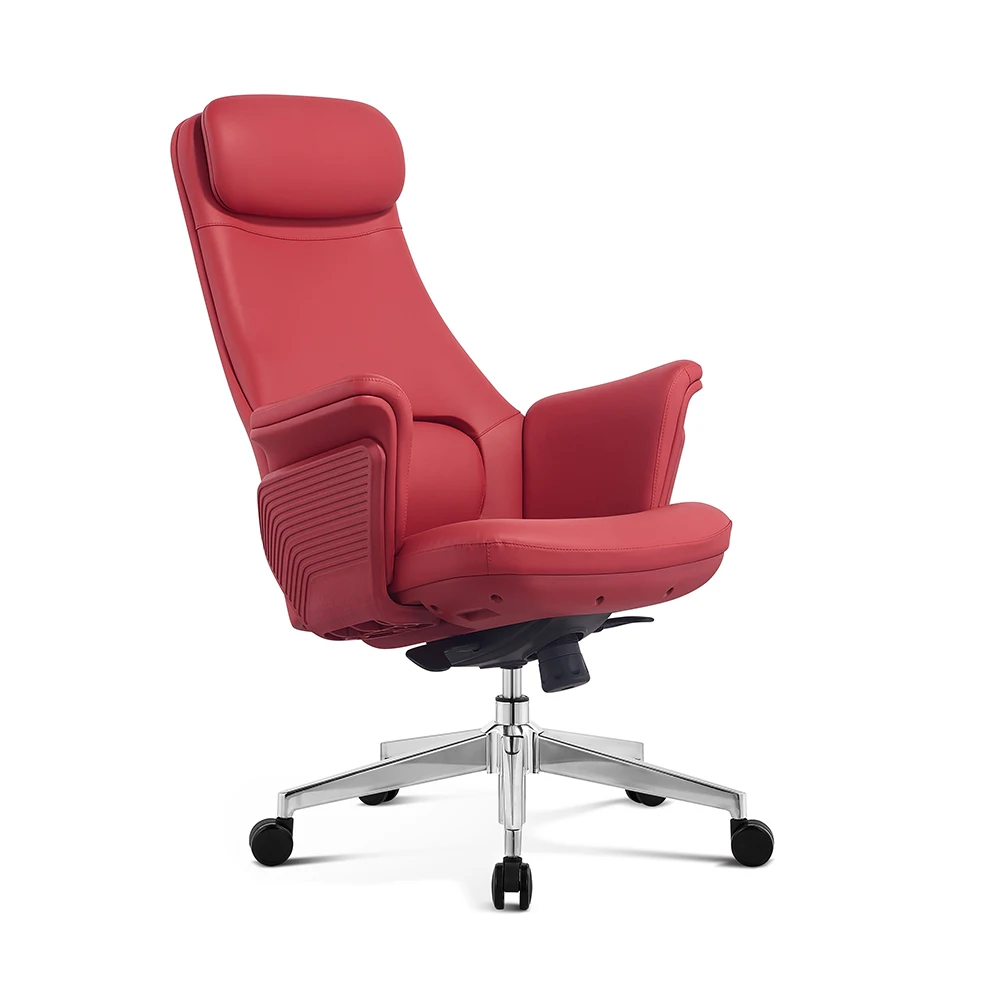 China Manufacture Luxury Leather  pu Ergonomic Massage Revolving Recliner Swivel executive Office Chair