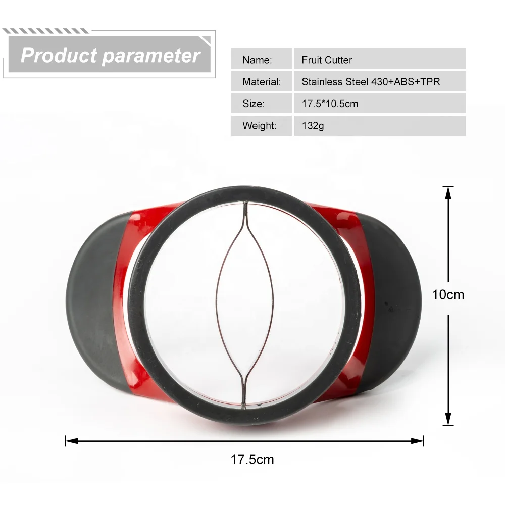 Fruit Gadgets Stainless Steel Mango Slicer Non-slip TPR Handle Mango Cutter