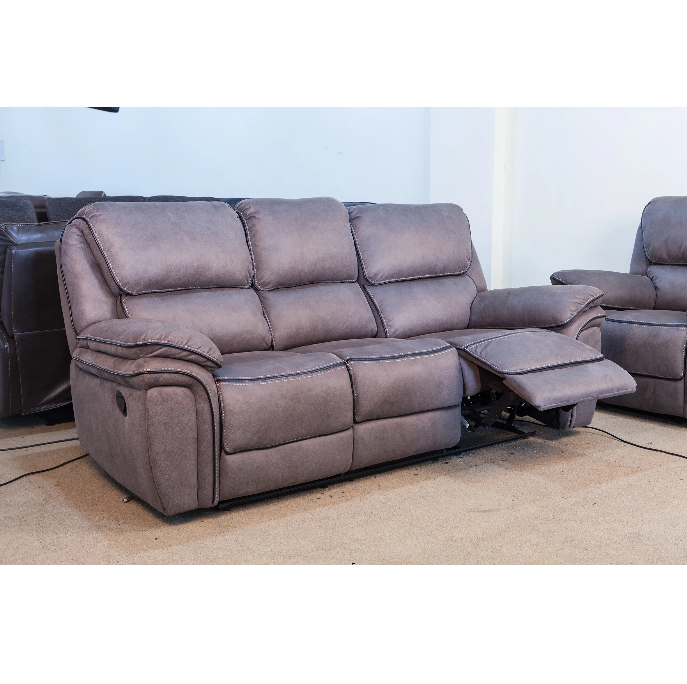 
European style Home Furniture 1+2+3 soft fabric Recliner Sofa 