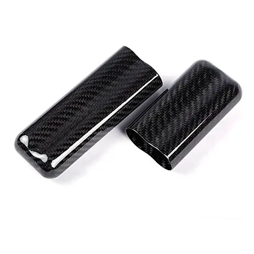 Glossy Small 2-Finger Diameter 23.5MM Travel Humidor Carbon Fiber Cigar Case