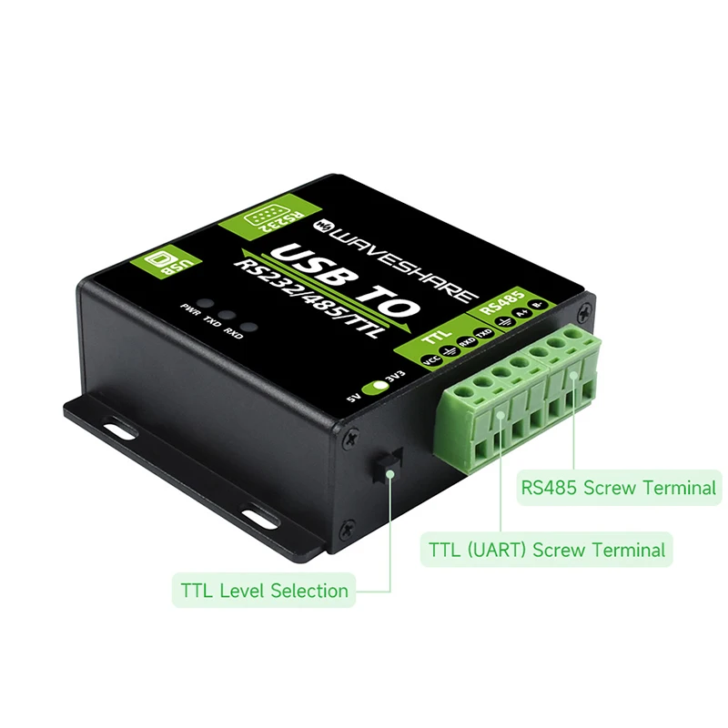 PACKBOX USB To RS232/485/TTL Interface Converter Industrial Isolated With Original FT232RL / CH343G TVS For Windows 10/8/7/XP