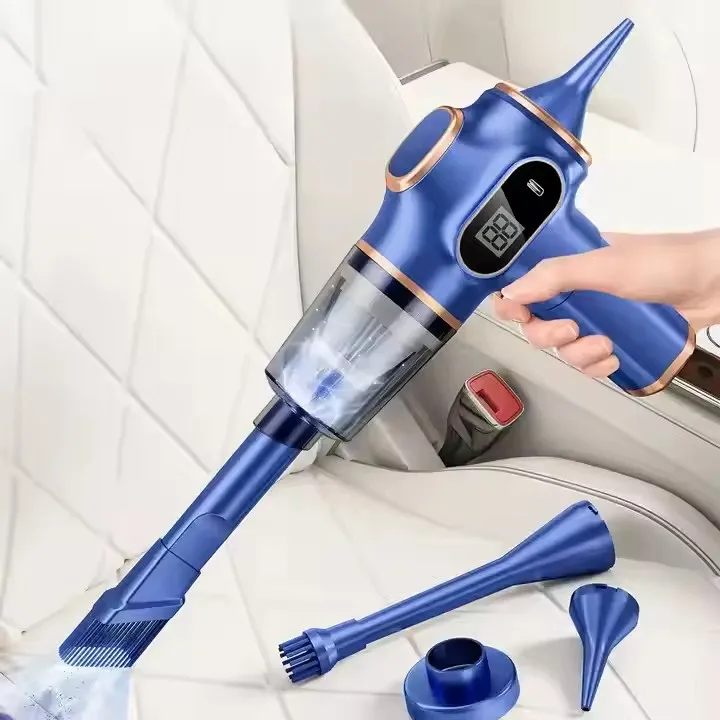 Portable Mini Digital Display Vacuum Cleaner For Computer Car Handheld Wireless 8000Pa Car Vacuum Cleaner