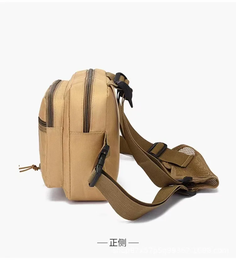 OEM Sports Jogging Chest Bags Outdoor Tactical Vest Bags Oxford Polyester Camouflage Front Chest Backpack Hanging Men Chest Bag