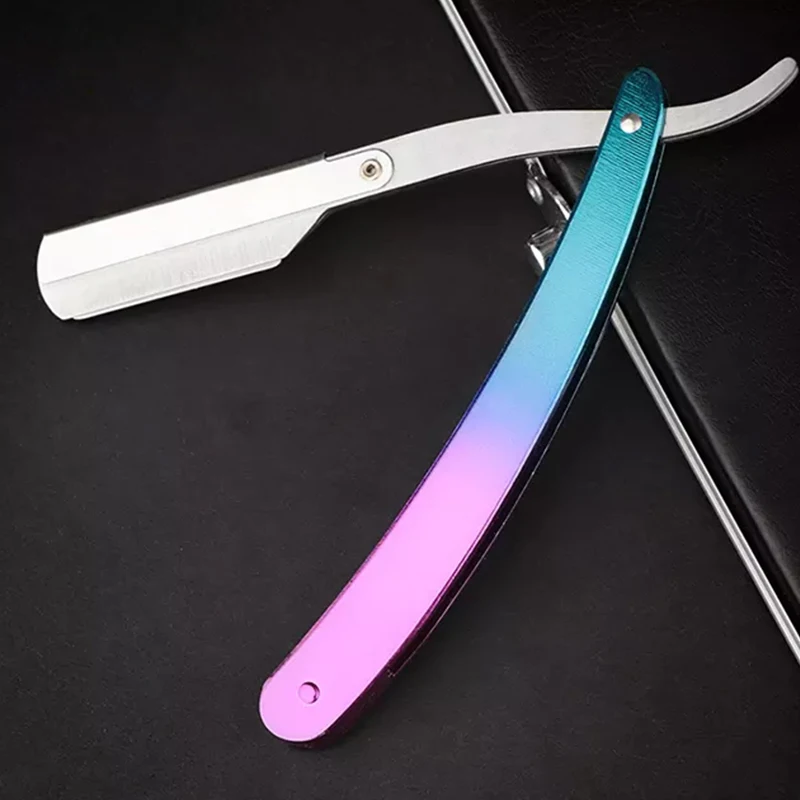 Salon Professional Razor Colorful Straight Razor Wholesales Steel Barber Beard Razor