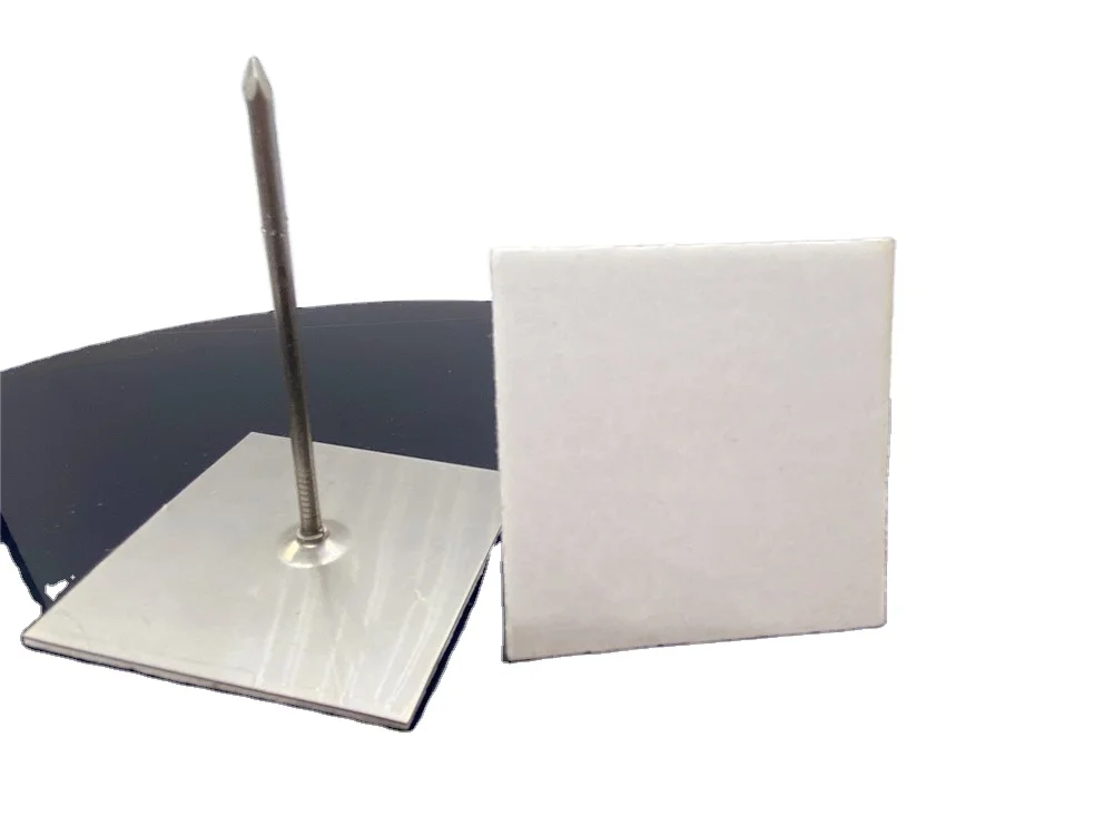 12Ga X63mm Insulation Self Adhesive Stuck Up Hangers With 50X50mm Square Base self adhesive stick pins with washer manufacturers