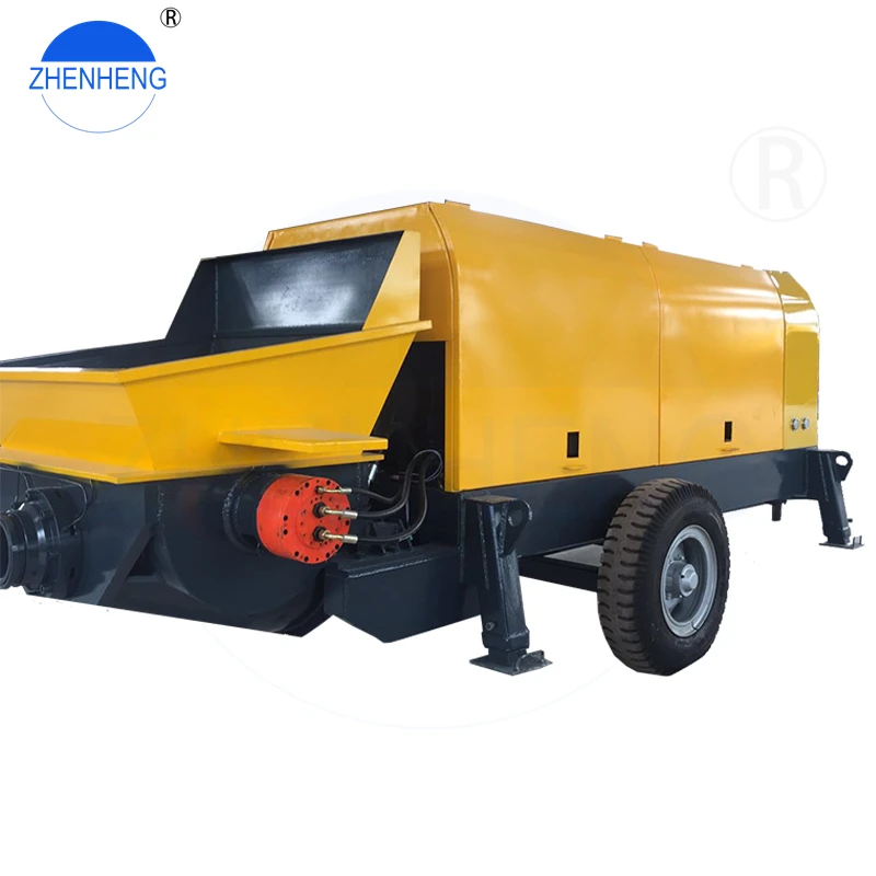 Zhenheng 60 M3/H Electric Concrete Pump Truck For Sale In Egypt 60 M3 Concrete Pump With Remote Control