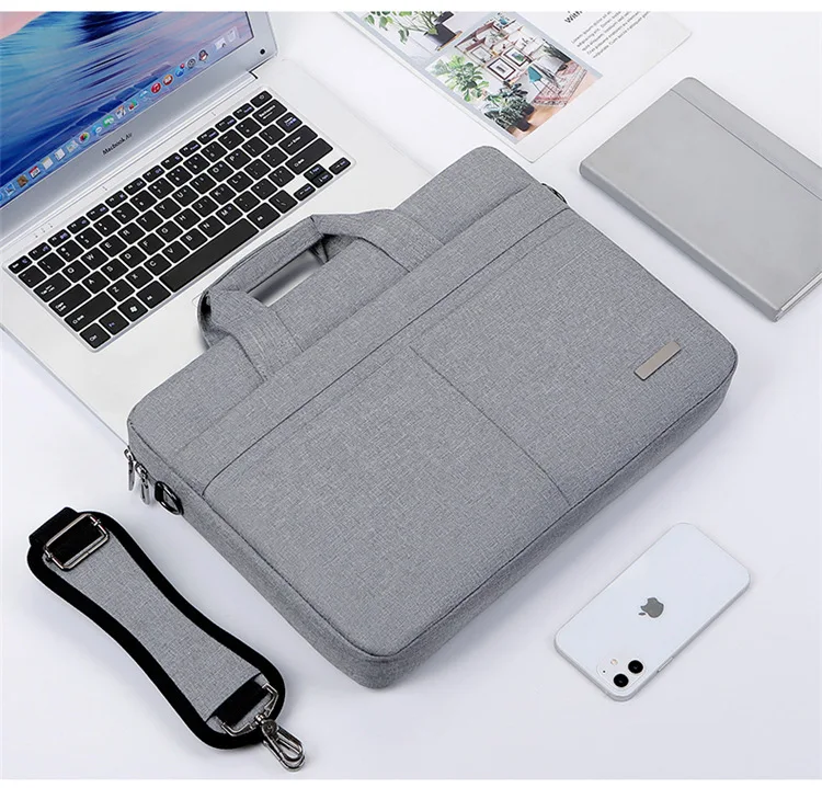 Wholesale lightweight laptop bags & covers laptop waterproof shoulder bag business 15.6 inch laptop sleeve briefcase