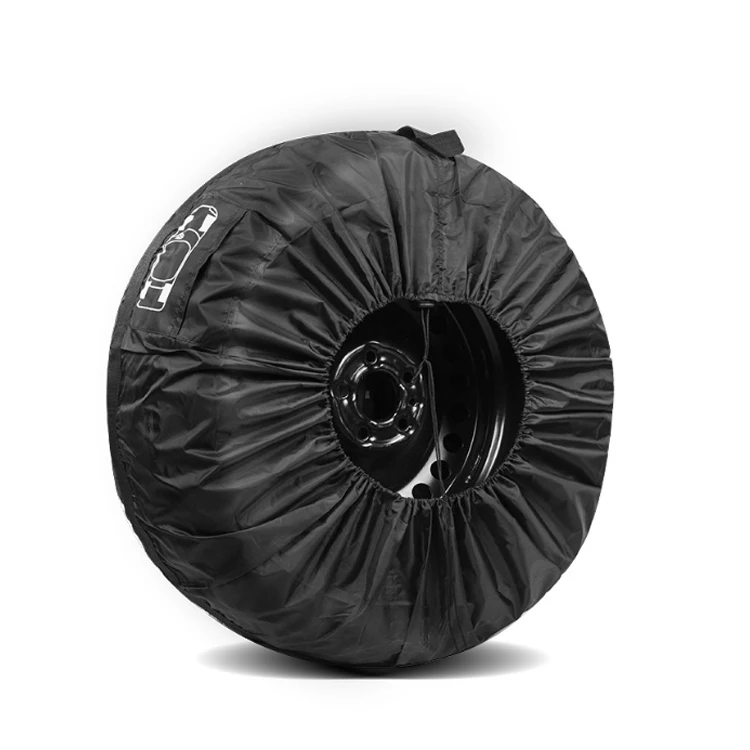 Customizable 190T Polyester Car All-Inclusive Tire Spare Cover Dust and Waterproof Protective Storage for Snow Tires