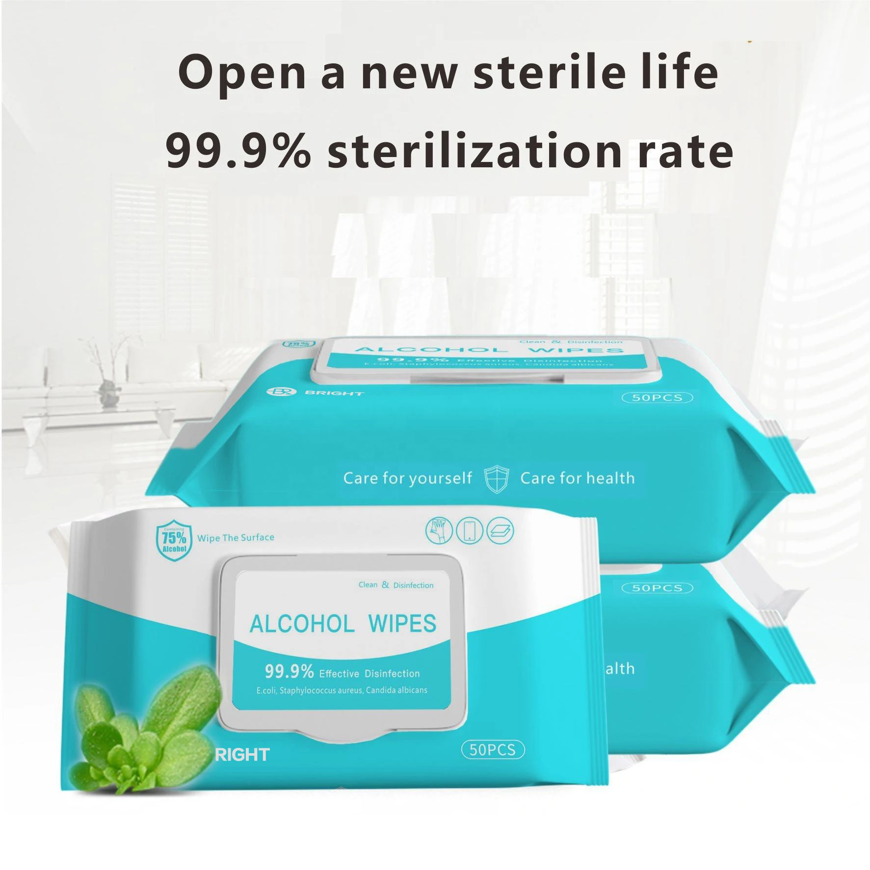 BR New disinfection cleaning wipes 75% alcohol disinfection wet wipes medical disinfection wipes aseptic