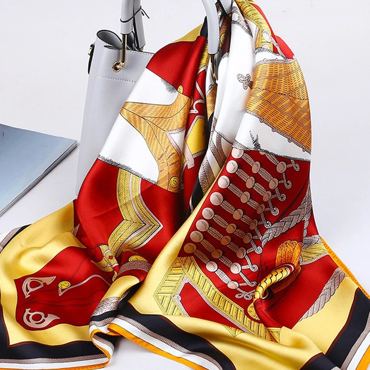
Custom Silk Scarf Scarves Ladies 100% Pure Silk Scarf 