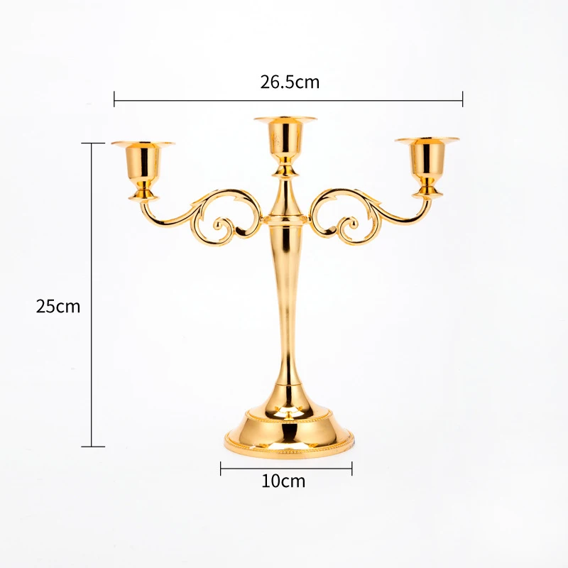 European Retro Metal Candlestick Metal Iron Decorative Candlestick Romantic Wedding Candle Holder Art Creative Gift