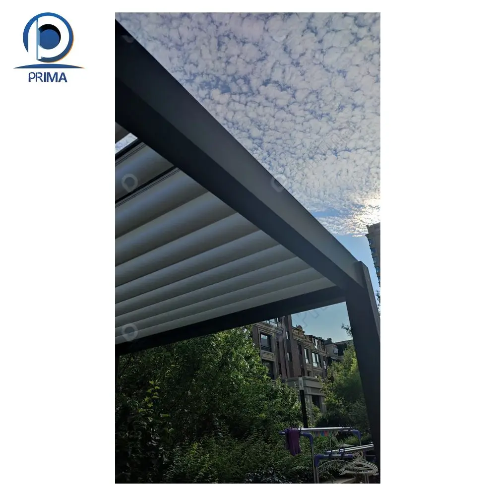 Aluminum 5*5  High Quality Backyard Garden Aluminum Louver Roof Pergola Kits Pergola for Sunshade