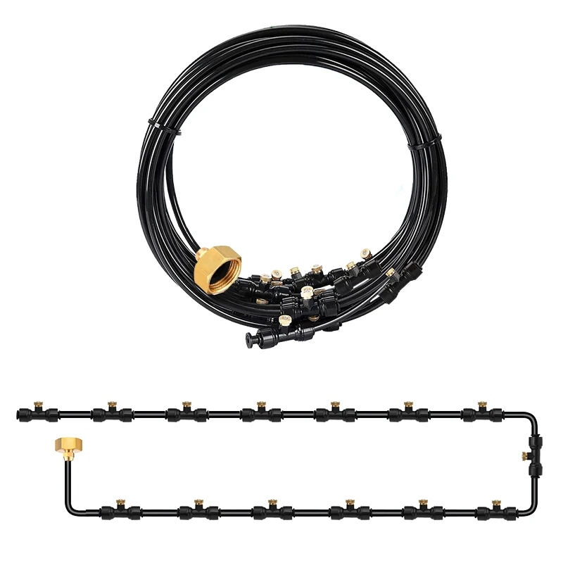 12M Roof Mist Cooling Outside Yard Garden Backyard Misters Chicken Coop Mister System For Chicken Coop Cooling Outside Patio