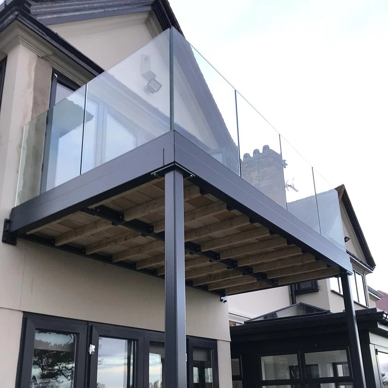 Balcony Tempering Staircase Fiber Frameless Posts Curved Stainless Steel Dwg Aluminium Stair Glass Railing