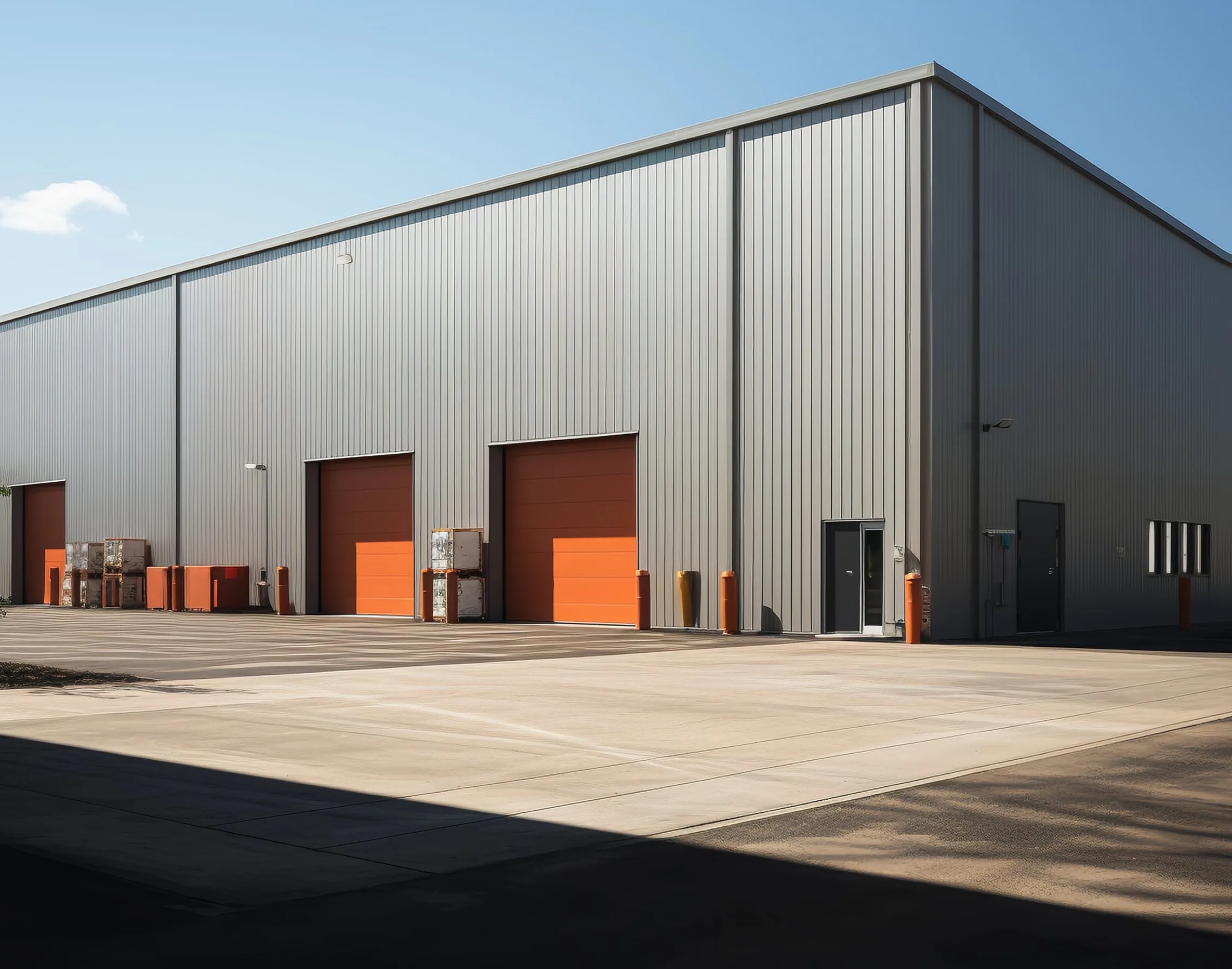 Gable Frame Large Span Steel Structure Warehouse Logistics Center Storage House from Qingdao China