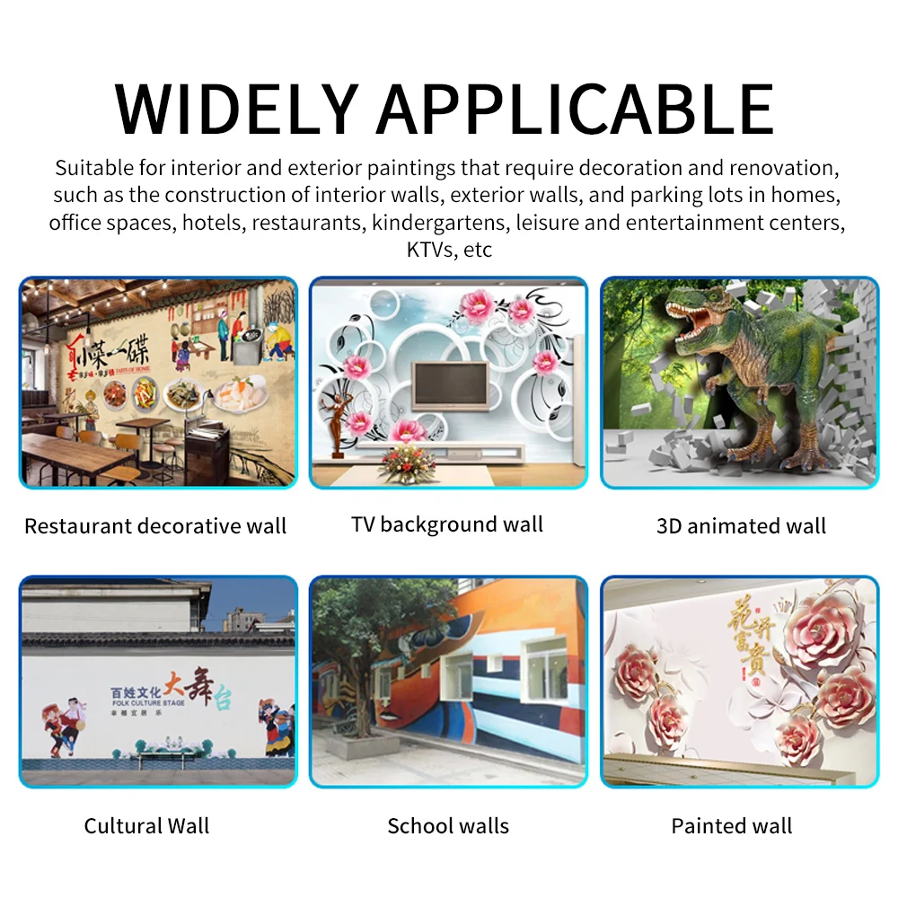 Outdoor 3D Wall Painting Machine with UV Ink Large 5D Advertising Spray Painting Equipment for Background Wall Printing Provided