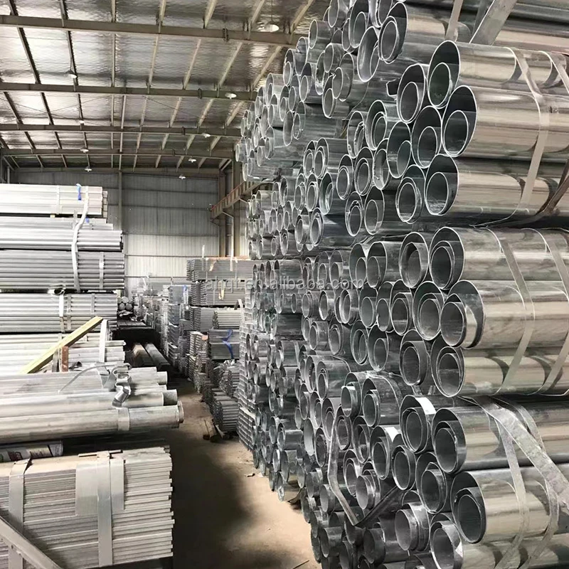 Hot Dipped Galvanized Round Welded Steel Pipe BS1387 DIN2440 ASTM A53 En10255