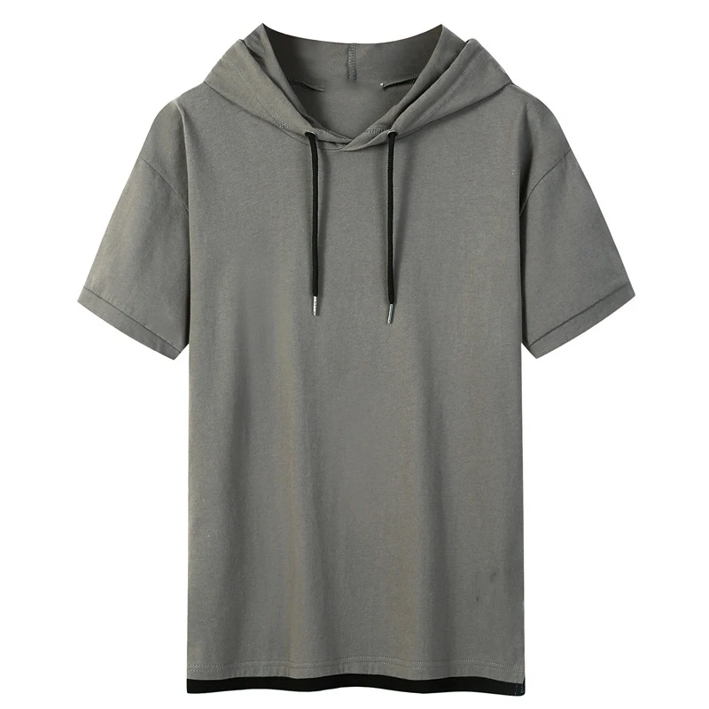 Made In China Professional Plain Cotton Fake 2 pieces Colors Men T-shirt alte e grandi