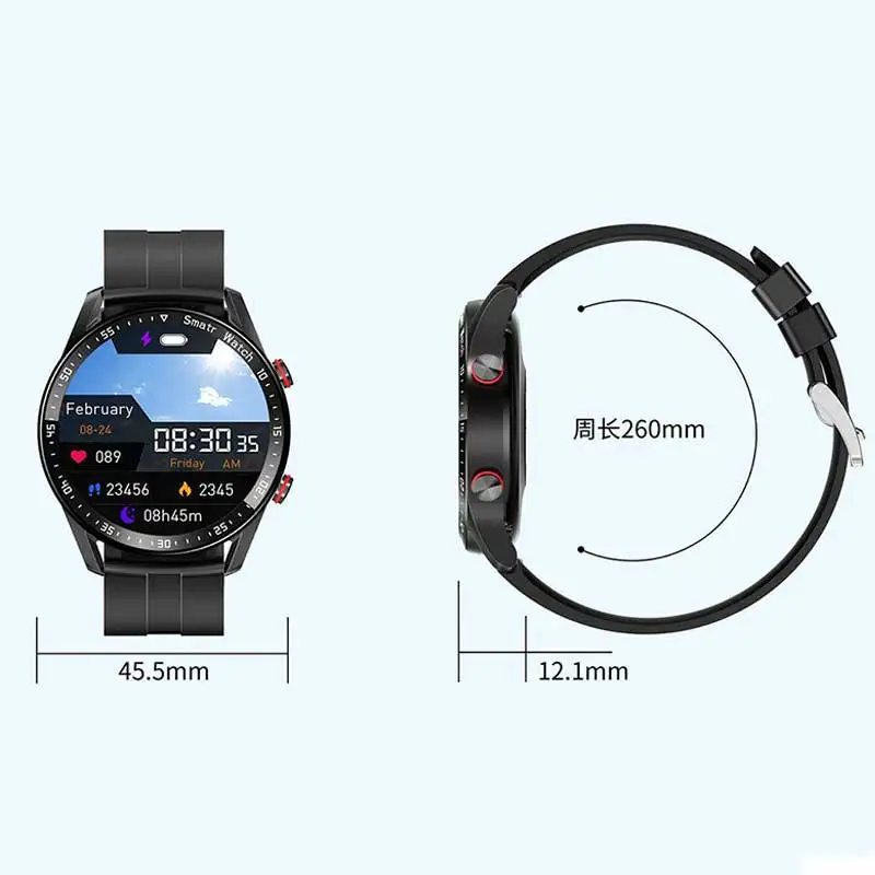 HW20 Smart Watch ECG+PPG Business Stainless steel strap 1.46 Large screen Bluetooth Call smart watch