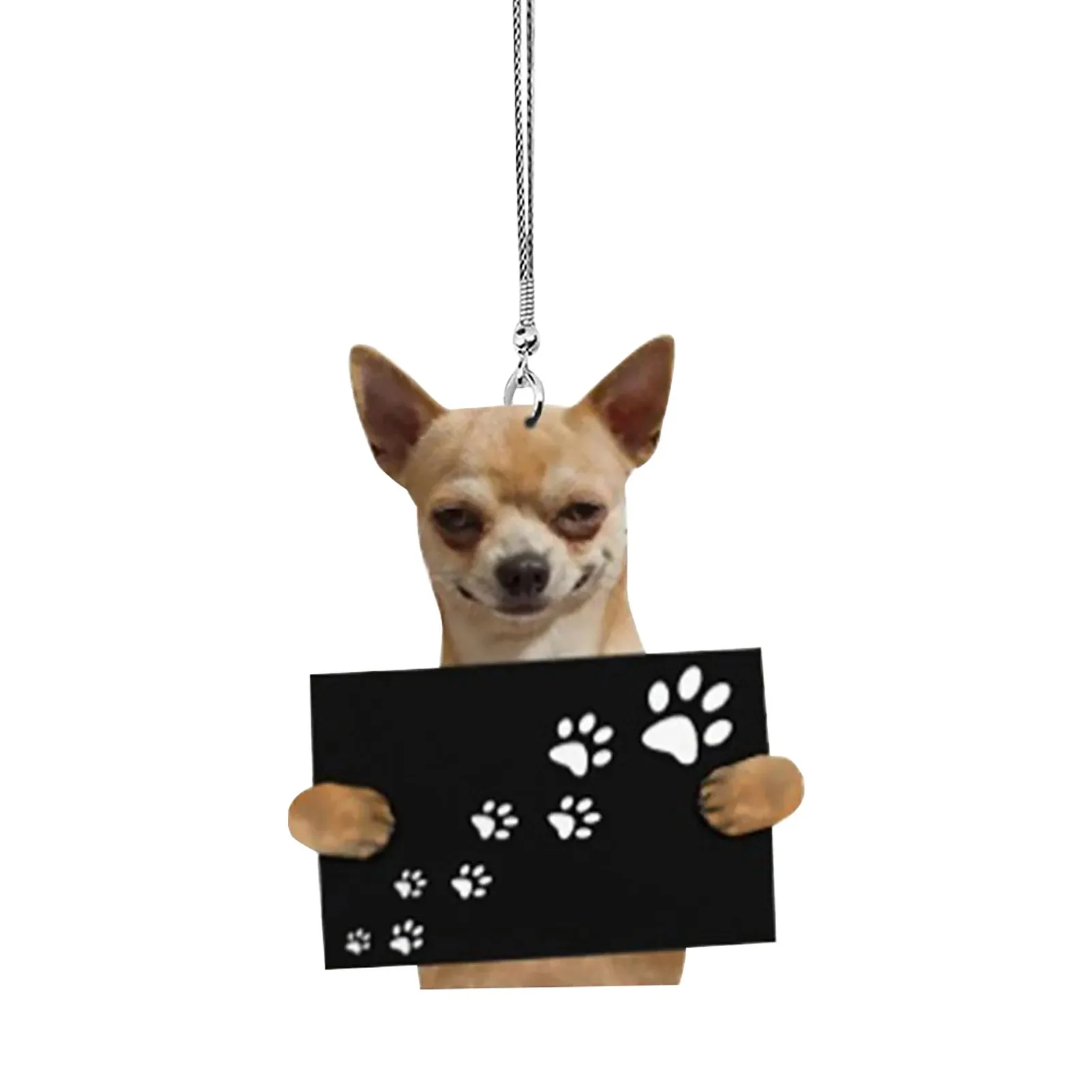 Dog Car Hanging Ornament Car Mirror Hanging Accessories Cute Dog Rear View Mirror Accessories Funny Auto Accessories