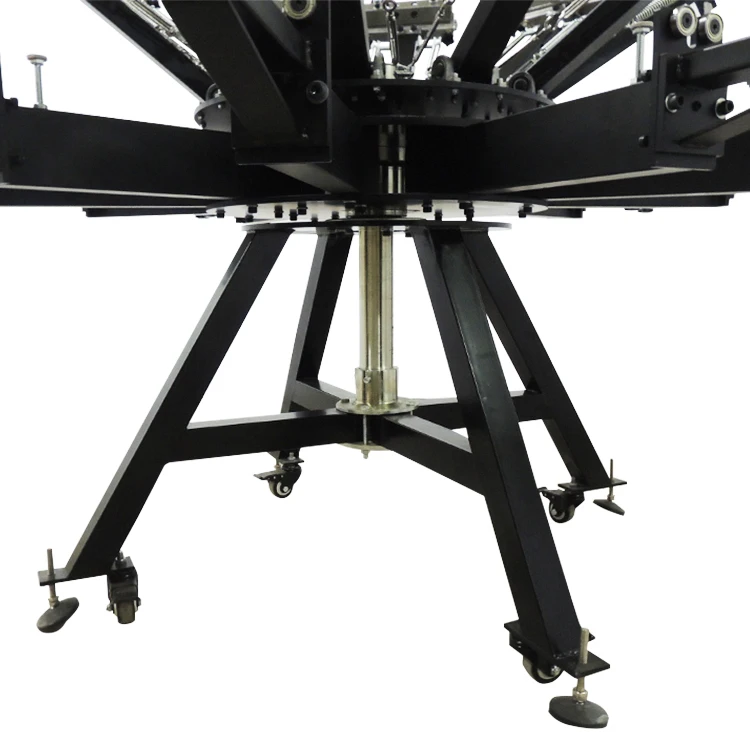 Ruida Manual Carousel 10 Color 10 Stations T-shirt Screen Printing Machine Offset Press Machine