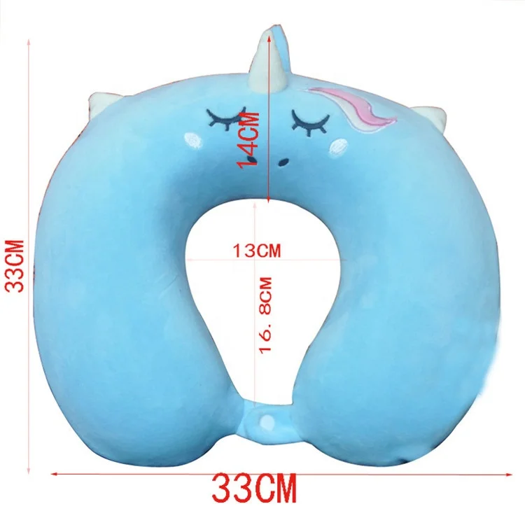 
Unicorn Baby Memory Foam Travel Neck Soft U-Shaped Head Support Pillow for Kids Traveling 