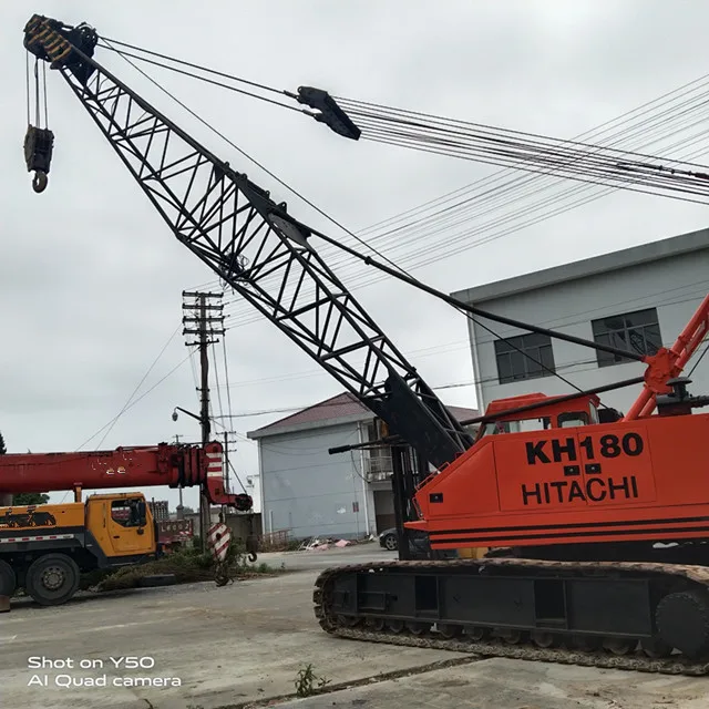 Perfect Condition Used Crawler Crane Hitachi KH180 Original Japanese Production 50 Ton Construction Equipment Hitachi KH180