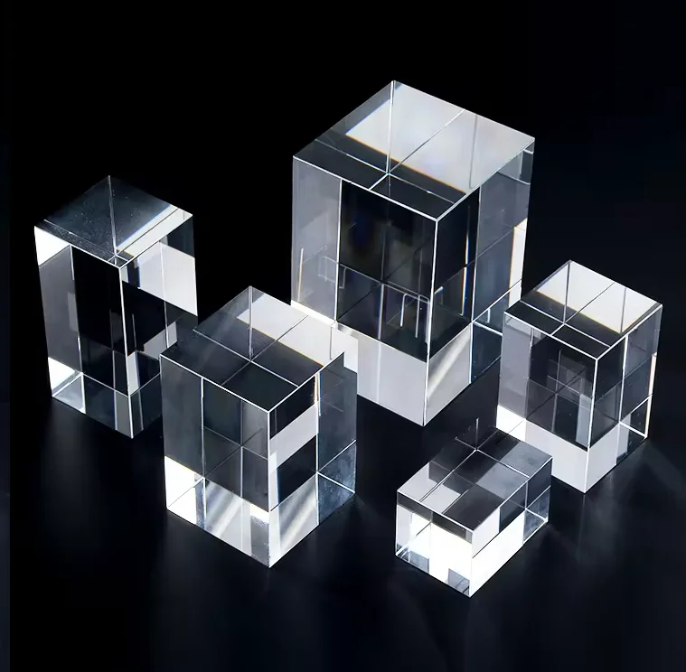 Wholesale high Grade K9 Blank Block Crystal Sublimation Crystal for Laser Engraving Guest Design