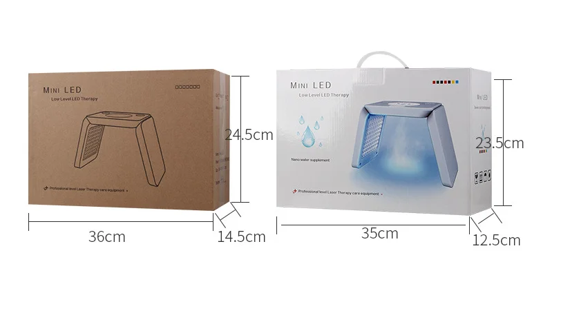 Newest 7 Color PDT LED Mask Small 3 Fold Spectrometer With Sprayer For Facial Deep Moisturizing Whitening Acne Treatment