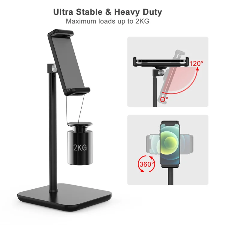 wholesale adjustable phone tablet aluminum stand holder portable tablet stand desk tablet stand