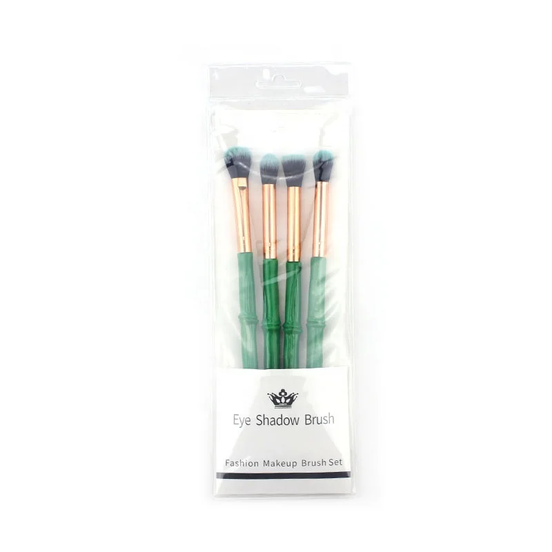 New 4pcs private label beauty eye brush set vegan