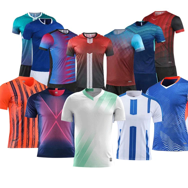 
bulk custom soccer jerseys Blank uniform team shirt football Wear thailand quality plain personal boys adult soccer jerseys set 