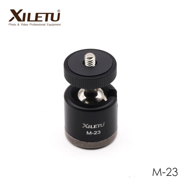 
XILETU M-23 Camera Accessories Mini Ball Head Tripod Head 1/4 in Screw For Canon Nikon DSLR& Mirrorless Camera Smartphone 