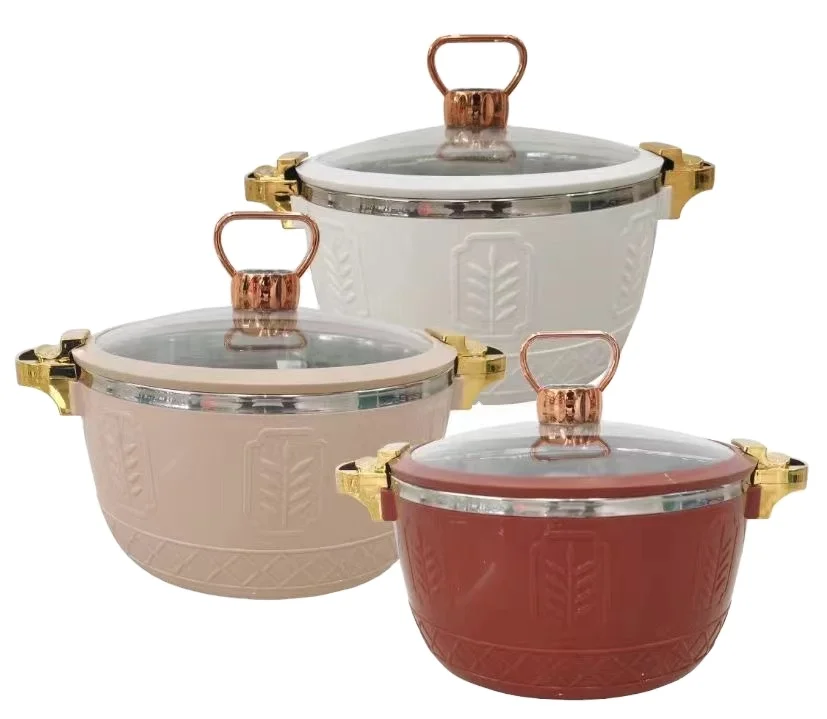 Best Selling Huge Capacity 3pcs Kitchen Jars Storage Set 3L+6L+12L Cooking Pot Set