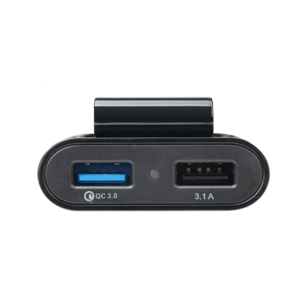 
SIPU 12V/24V Universal 4 USB Ports Car Charger Front Back Seat QC3.0 Fast Charging Extension USB Cable 4 in 1 car Charger 