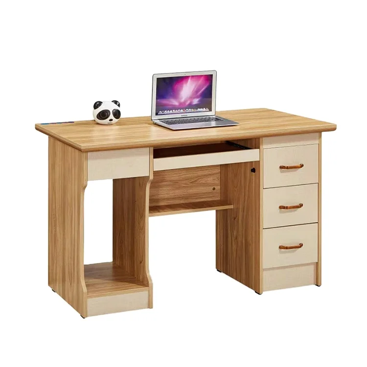 Modern Simple Wooden Office Desk with Four Drawers Modern Design Office Furniture Modular Studying Table for Adults