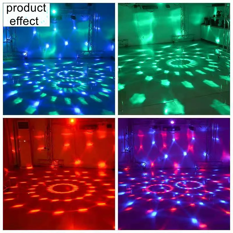 
Disco Ball Party Lights RGB Rotating LED Disco Stage DJ Lights Crystal Magic Light for KTV 