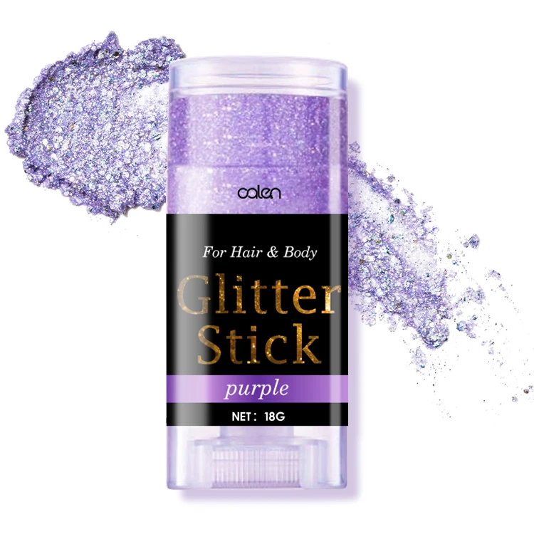 
OEM Skin Friendly Unique Attractive Style Super House Party Disco Hair Body Glitter Stick 