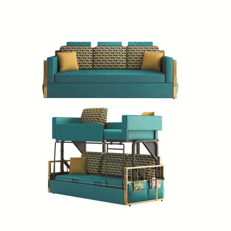 China Multifunctional Low price Sleeper Double Bunk Beds for Kids living room bedroom furniture modern foldable folding sofa bed