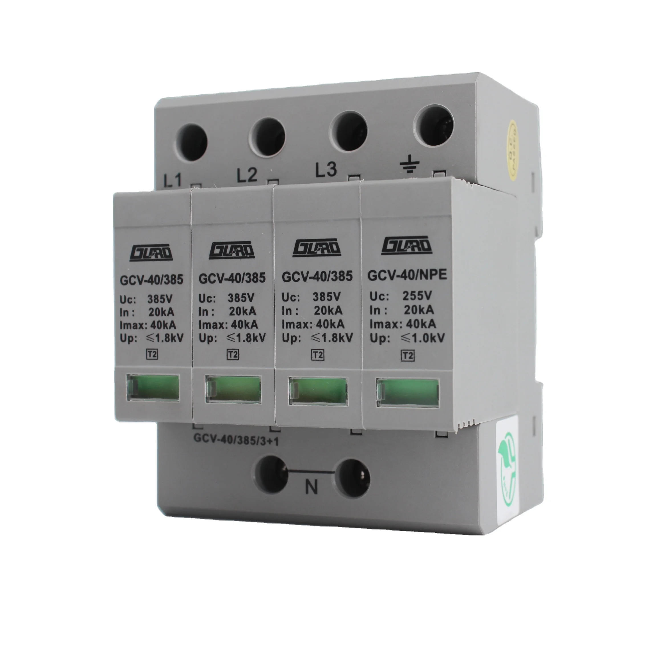 Guard 20kA-40kA 385V Three Phase Low Voltage Surge Protector